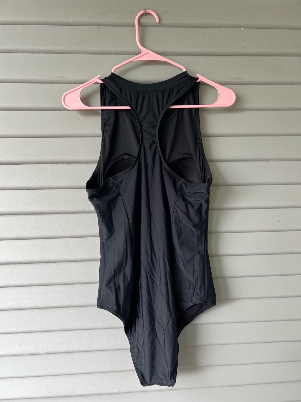 Cupshe One Piece High Neck Sleeveless Zipper T-Splice Slimming Swimsuit - Picture 5 of 6